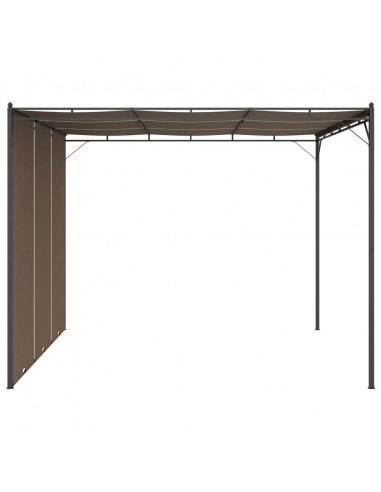 Gazebo da Giardino con Tenda Laterale 3x3x2,25 m Talpa