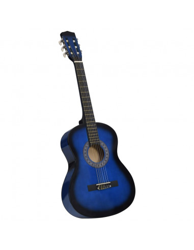 Chitarra Classica per Principianti e Bambini Blu 3/4 36"