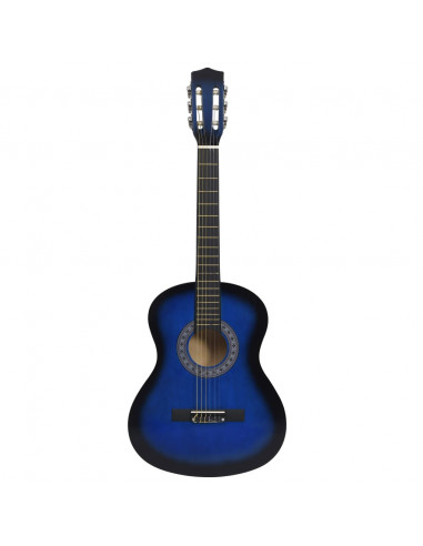 Chitarra Classica per Principianti e Bambini Blu 3/4 36"