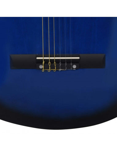 Chitarra Classica per Principianti con Custodia Blu 3/4 36"