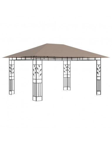 Gazebo con Zanzariera 4x3x2,73 m Talpa 180 g/m²