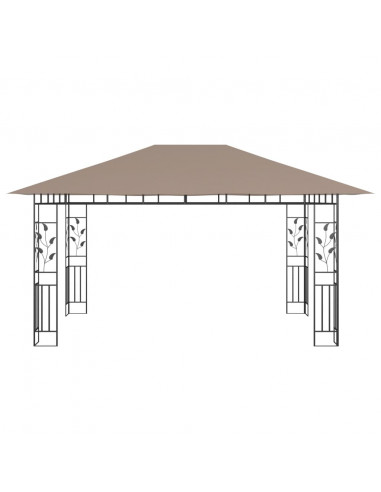 Gazebo con Zanzariera 4x3x2,73 m Talpa 180 g/m²