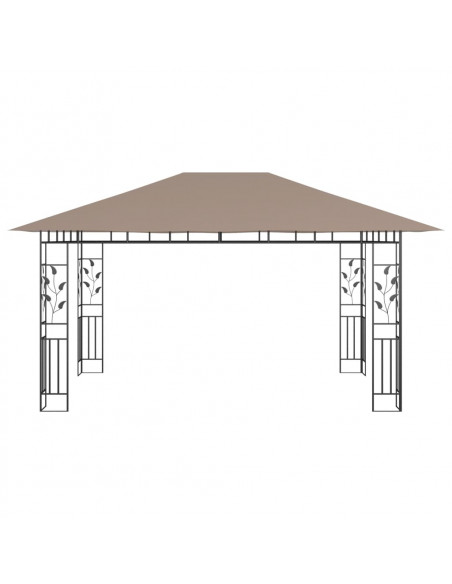 Gazebo con Zanzariera 4x3x2,73 m Talpa 180 g/m²
