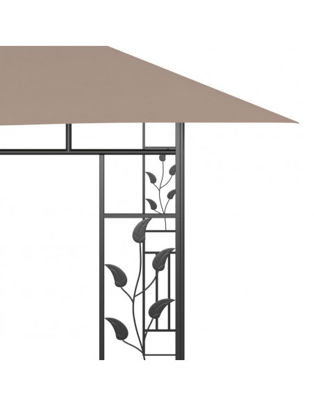Gazebo con Zanzariera 4x3x2,73 m Talpa 180 g/m²