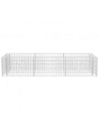 Gabbione Letto Rialzato da Giardino in Acciaio 270x90x50 cm