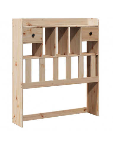 Testiera con Ripiani 75 cm in Legno Massello di Pino