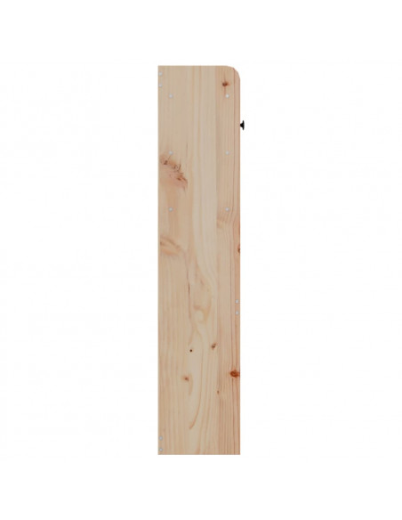 Testiera con Ripiani 75 cm in Legno Massello di Pino