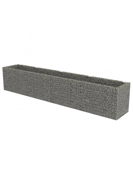 Gabbione Letto Rialzato in Acciaio Zincato 540x90x100 cm