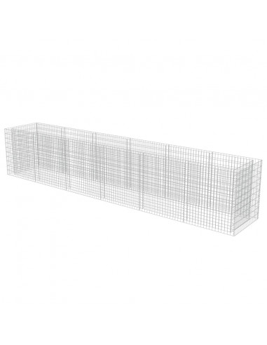 Gabbione Letto Rialzato in Acciaio Zincato 540x90x100 cm