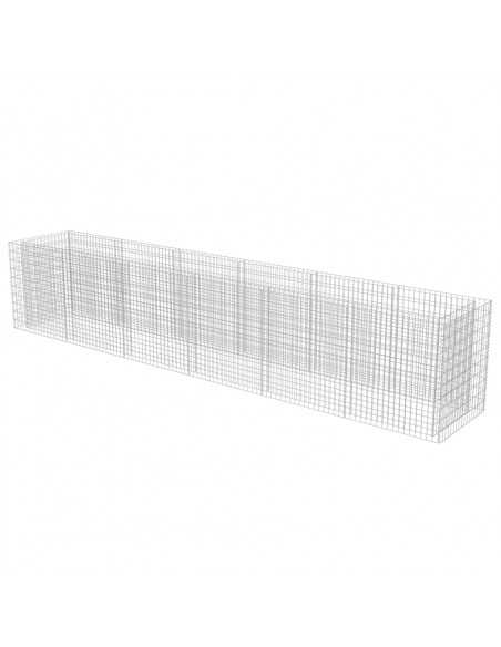 Gabbione Letto Rialzato in Acciaio Zincato 540x90x100 cm