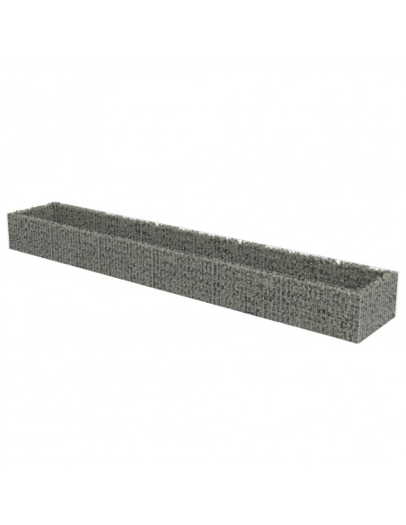 Gabbione Letto Rialzato in Acciaio Zincato 540x90x50 cm