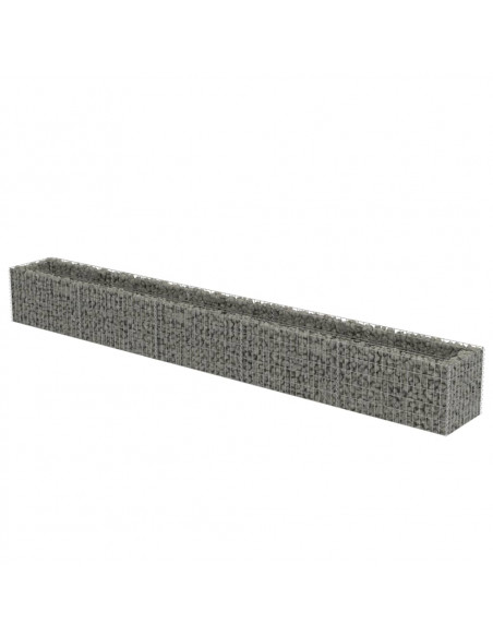 Gabbione Letto Rialzato in Acciaio Zincato 450x50x50 cm