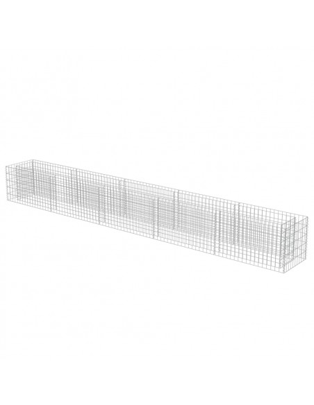 Gabbione Letto Rialzato in Acciaio Zincato 450x50x50 cm