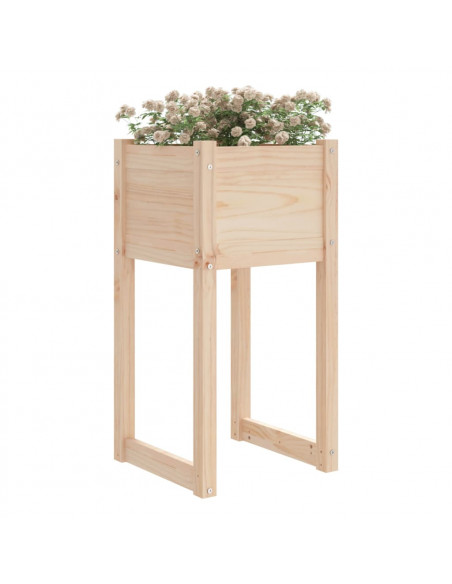 Fioriera 40x40x81 cm in Legno Massello di Pino