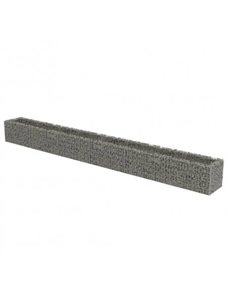 Gabbione Letto Rialzato in Acciaio Zincato 540x50x50 cm