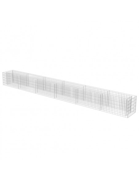 Gabbione Letto Rialzato in Acciaio Zincato 540x50x50 cm