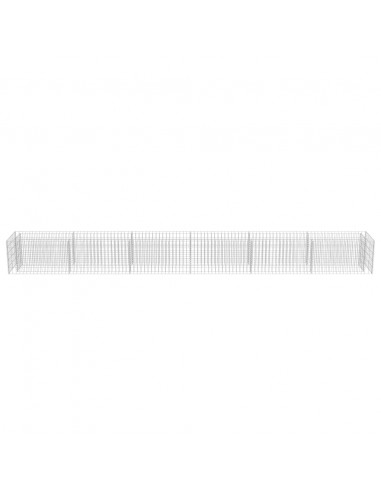 Gabbione Letto Rialzato in Acciaio Zincato 540x50x50 cm