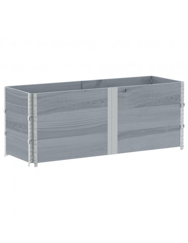 Fioriera da Giardino Grigia 150x50 cm Legno Massello di Pino