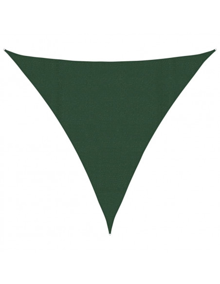 Vela Parasole 160 g/m² Verde Scuro 4x4x4 m in HDPE