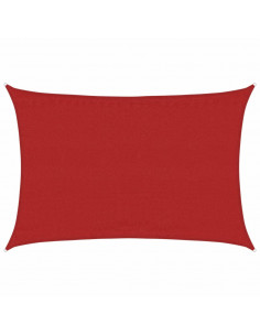 Vela Parasole 160 g/m² Rossa 3,5x5 m in HDPE 2