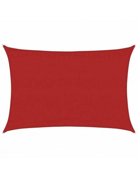 Vela Parasole 160 g/m² Rossa 3,5x5 m in HDPE