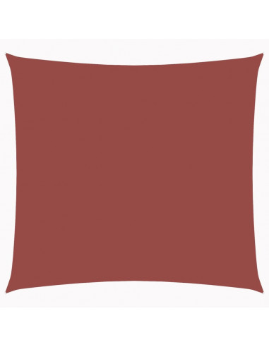 Vela Parasole in Tela Oxford Quadrata 4x4 m Terracotta