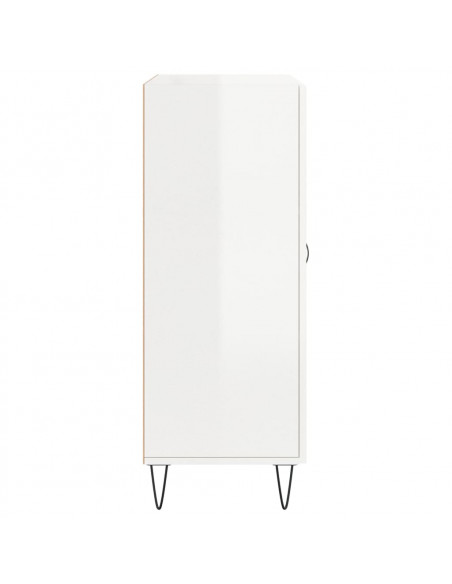 Credenza 69,5x34x90 cm in Legno Multistrato Bianco Lucido