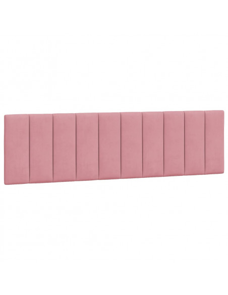 Giroletto con Testiera Rosa 180x200 cm in Velluto