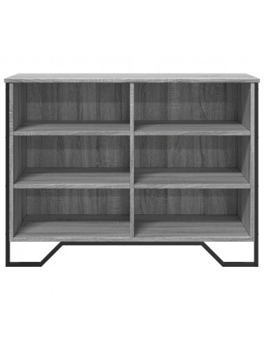 Credenza Grigio Sonoma 101x35,5x74,5 cm in Legno Multistrato