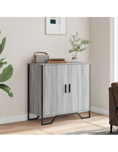 Credenza Grigio Sonoma 78x35,5x74,5 cm in Legno Multistrato