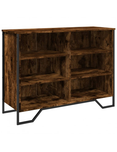 Credenza Rovere Fumo 101x35,5x74,5 cm in Legno Multistrato