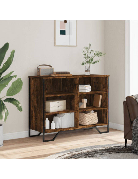 Credenza Rovere Fumo 101x35,5x74,5 cm in Legno Multistrato