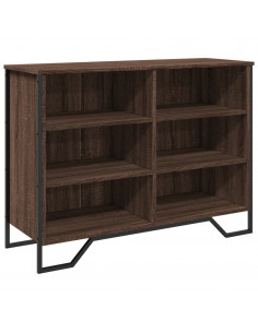 Credenza Rovere Marrone 101x35,5x74,5 cm in Legno Multistrato 2