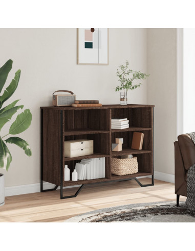 Credenza Rovere Marrone 101x35,5x74,5 cm in Legno Multistrato