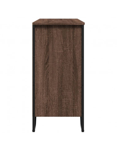Credenza Rovere Marrone 101x35,5x74,5 cm in Legno Multistrato