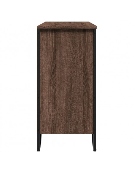 Credenza Rovere Marrone 101x35,5x74,5 cm in Legno Multistrato