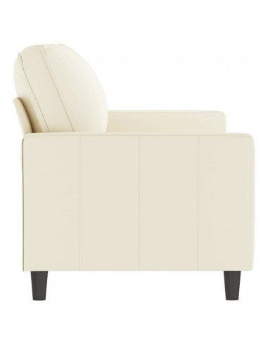 Divano a 2 Posti crema 140 cm in Velluto