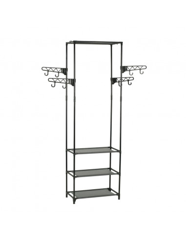 Appendiabiti Acciaio e Tessuto non Tessuto 55x28,5x175cm Nero