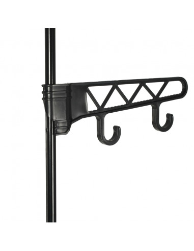 Appendiabiti Acciaio e Tessuto non Tessuto 55x28,5x175cm Nero