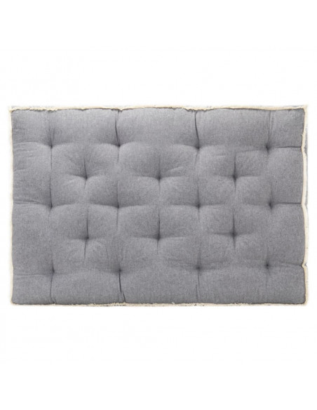 Cuscino per Divano in Pallet Antracite 120x80x10 cm