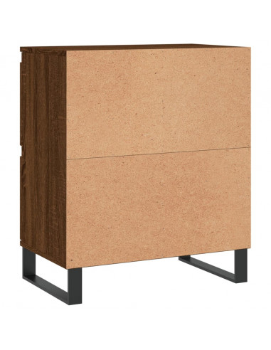 Credenze 2 pz Rovere Marrone in Legno Multistrato