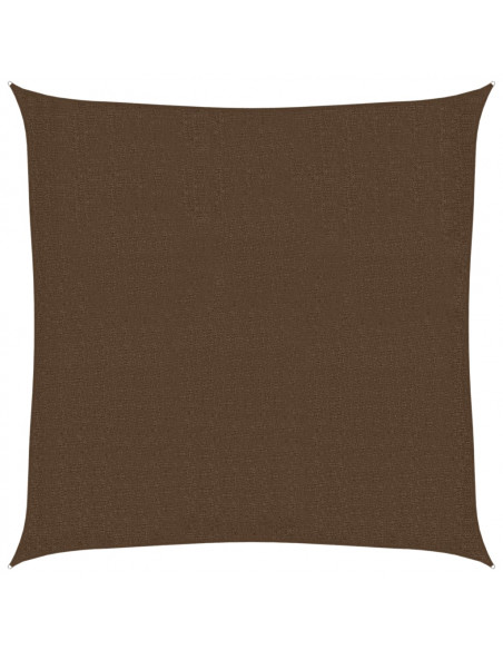 Vela Parasole 160 g/m² Marrone 3,6x3,6 m in HDPE