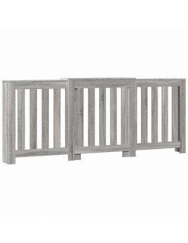 Copertura Termosifone Grigio Sonoma 205x21,5x83,5cm Multistrato