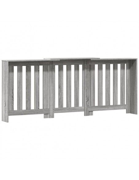 Copertura Termosifone Grigio Sonoma 205x21,5x83,5cm Multistrato