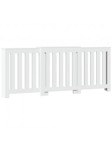 Copertura Termosifone Bianca 205x21,5x83,5 cm Legno Multistrato