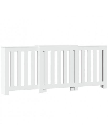 Copertura Termosifone Bianca 205x21,5x83,5 cm Legno Multistrato