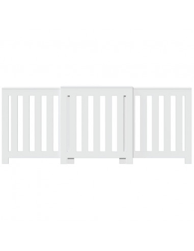 Copertura Termosifone Bianca 205x21,5x83,5 cm Legno Multistrato