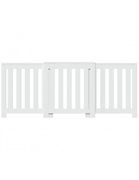 Copertura Termosifone Bianca 205x21,5x83,5 cm Legno Multistrato