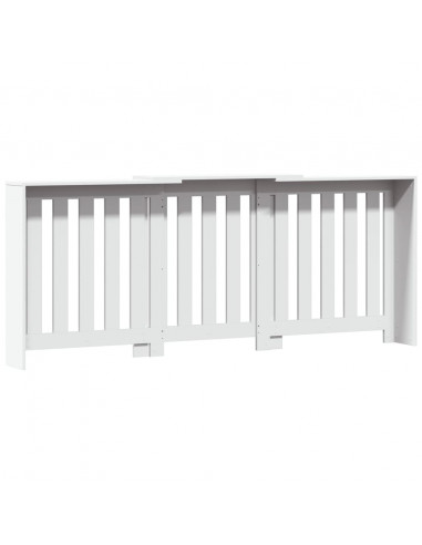 Copertura Termosifone Bianca 205x21,5x83,5 cm Legno Multistrato