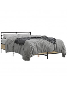 Giroletto Rovere Sonoma 120x190 cm in Legno Multistrato Metallo 2